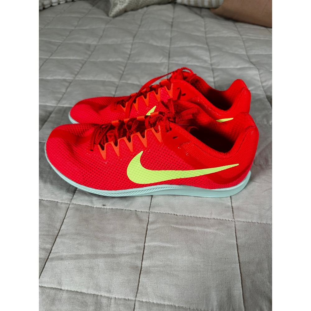 Nike Zoom Rival Distance Track Spikes Men 8.5 Red FZ9653-600 Excellent Condition - Picture 4 of 8